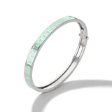 L'Arc de DAVIDOR Bangle PM, 18k White Gold with Lacquered Ceramic - DAVIDOR