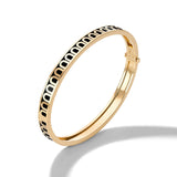 L'Arc de DAVIDOR Bangle PM, 18k Yellow Gold with Lacquered Ceramic - DAVIDOR