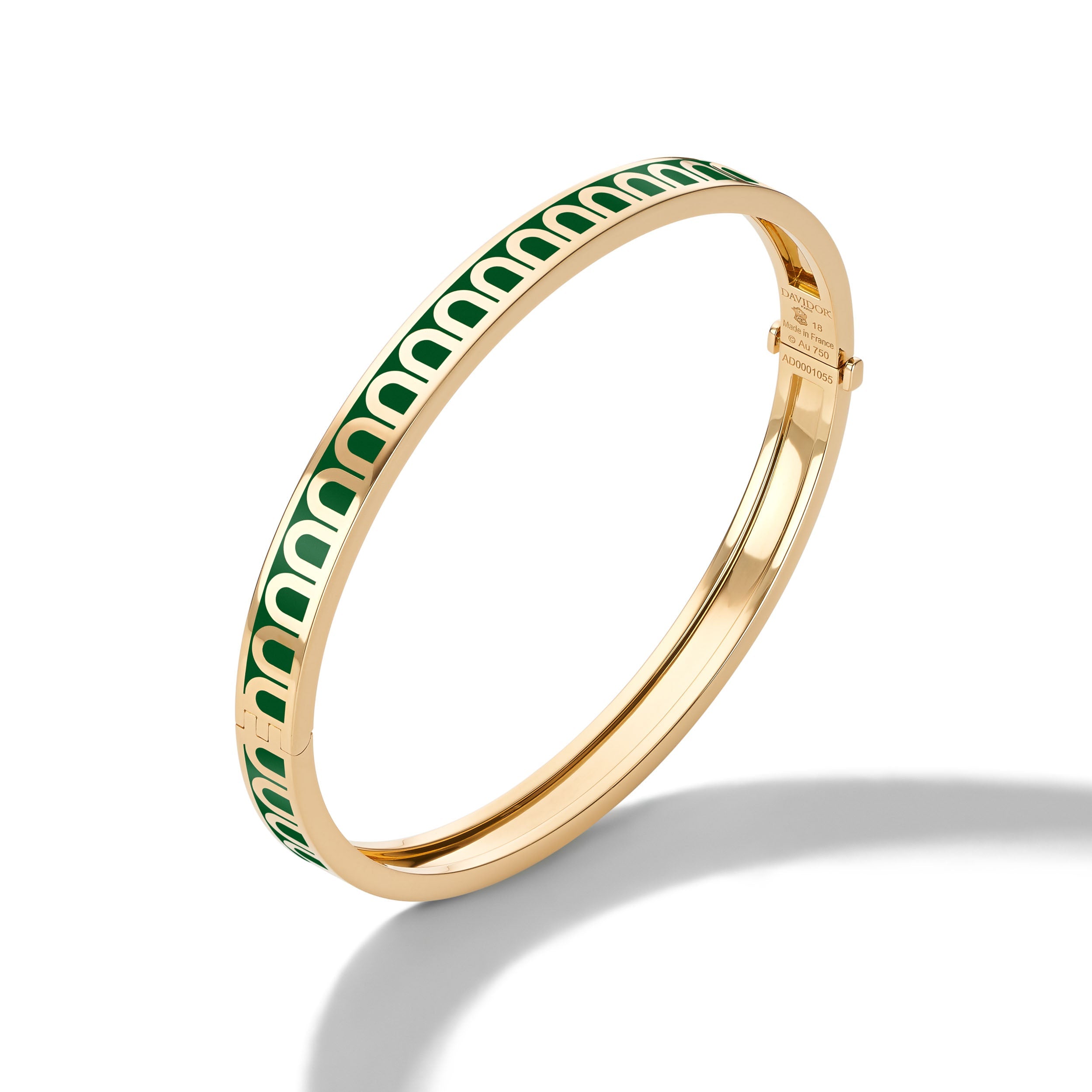 L'Arc de DAVIDOR Bangle PM, 18k Yellow Gold with Lacquered Ceramic - DAVIDOR