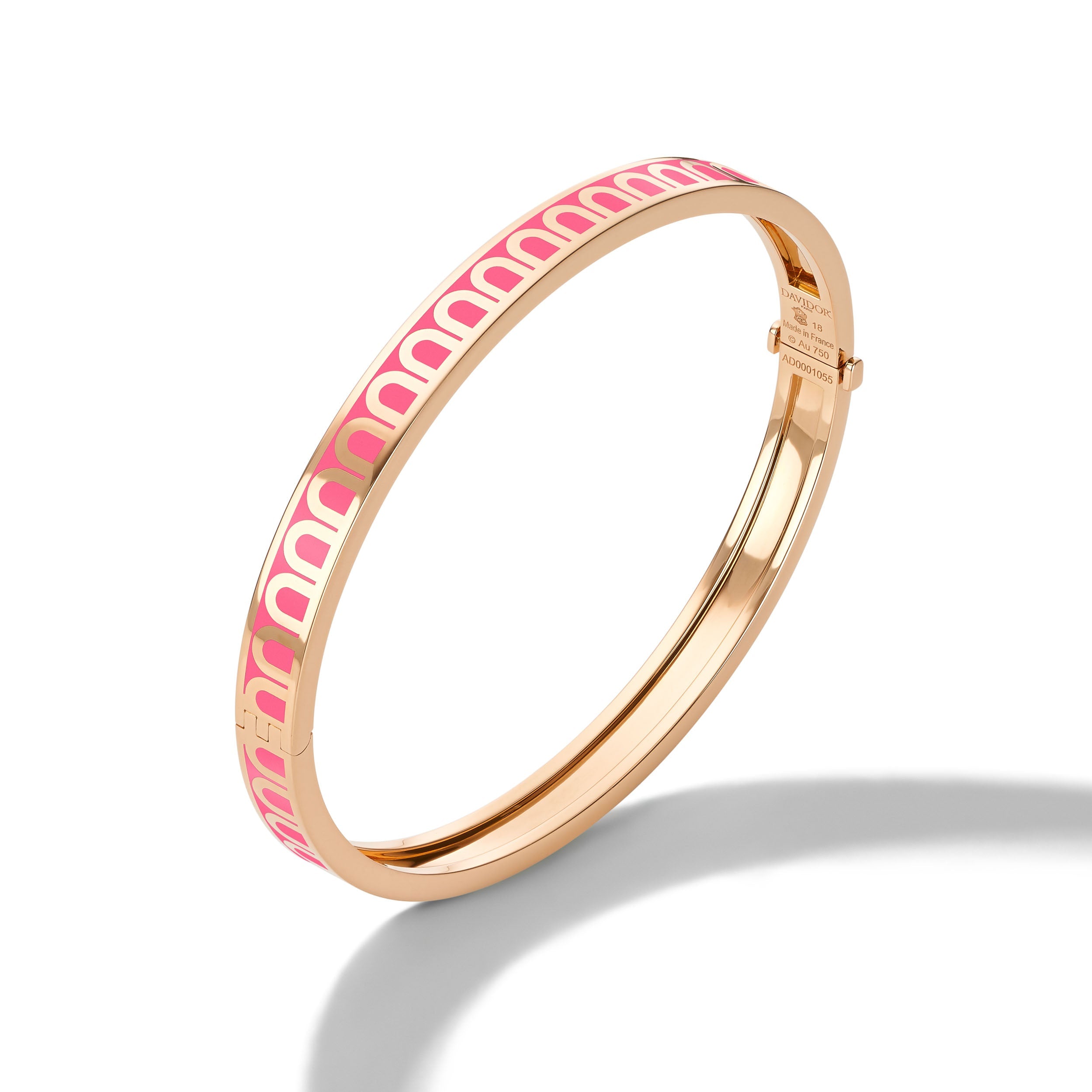 L'Arc de DAVIDOR Bangle PM, 18k Rose Gold with Lacquered Ceramic - DAVIDOR