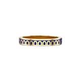 L'Arc de DAVIDOR Ring PM, 18k Yellow Gold with Minuit à Paris Lacquered Ceramic - DAVIDOR