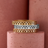 L'Arc de DAVIDOR Ring PM, 18k Rose Gold with Satin Finish - DAVIDOR