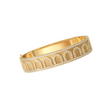 L'Arc de DAVIDOR Bangle GM, 18k Yellow Gold with Satin Finish and Palais Diamonds - DAVIDOR