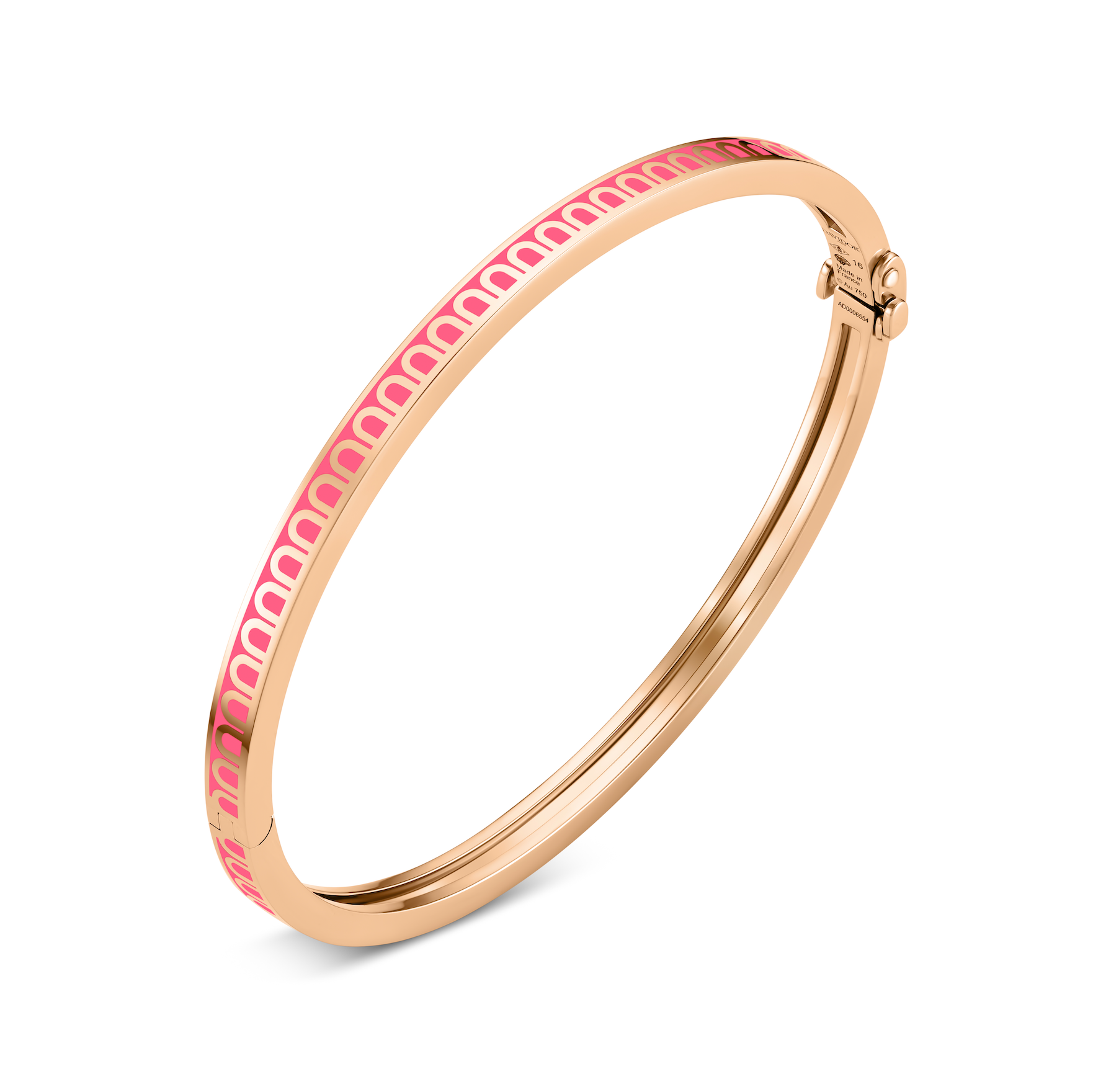 L'Arc de DAVIDOR Bangle Mini, 18k Rose Gold with Lacquered Ceramic - DAVIDOR