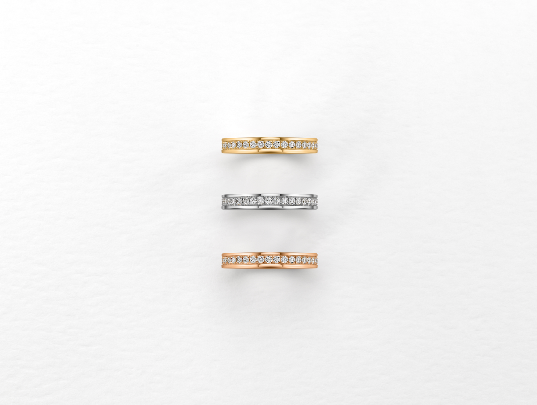 L'Arc Détail Ring PM, 18k Yellow Gold with Brilliant Diamonds - DAVIDOR