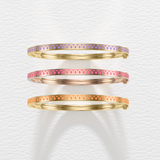 L'Arc de DAVIDOR Bangle Mini, 18k Rose Gold with Lacquered Ceramic - DAVIDOR