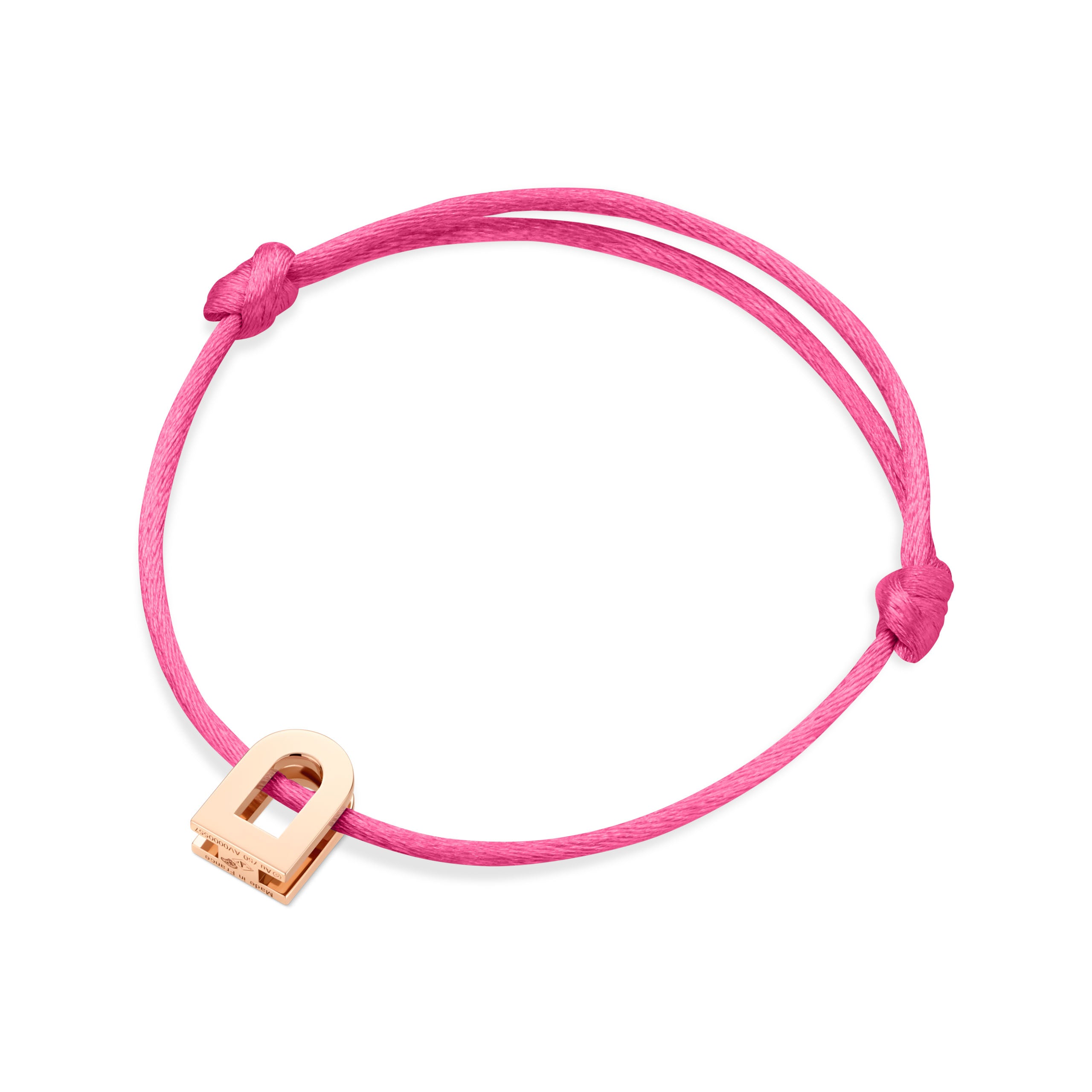 L'Arc Voyage Charm PM 18k Rose Gold on Silk Cord - DAVIDOR