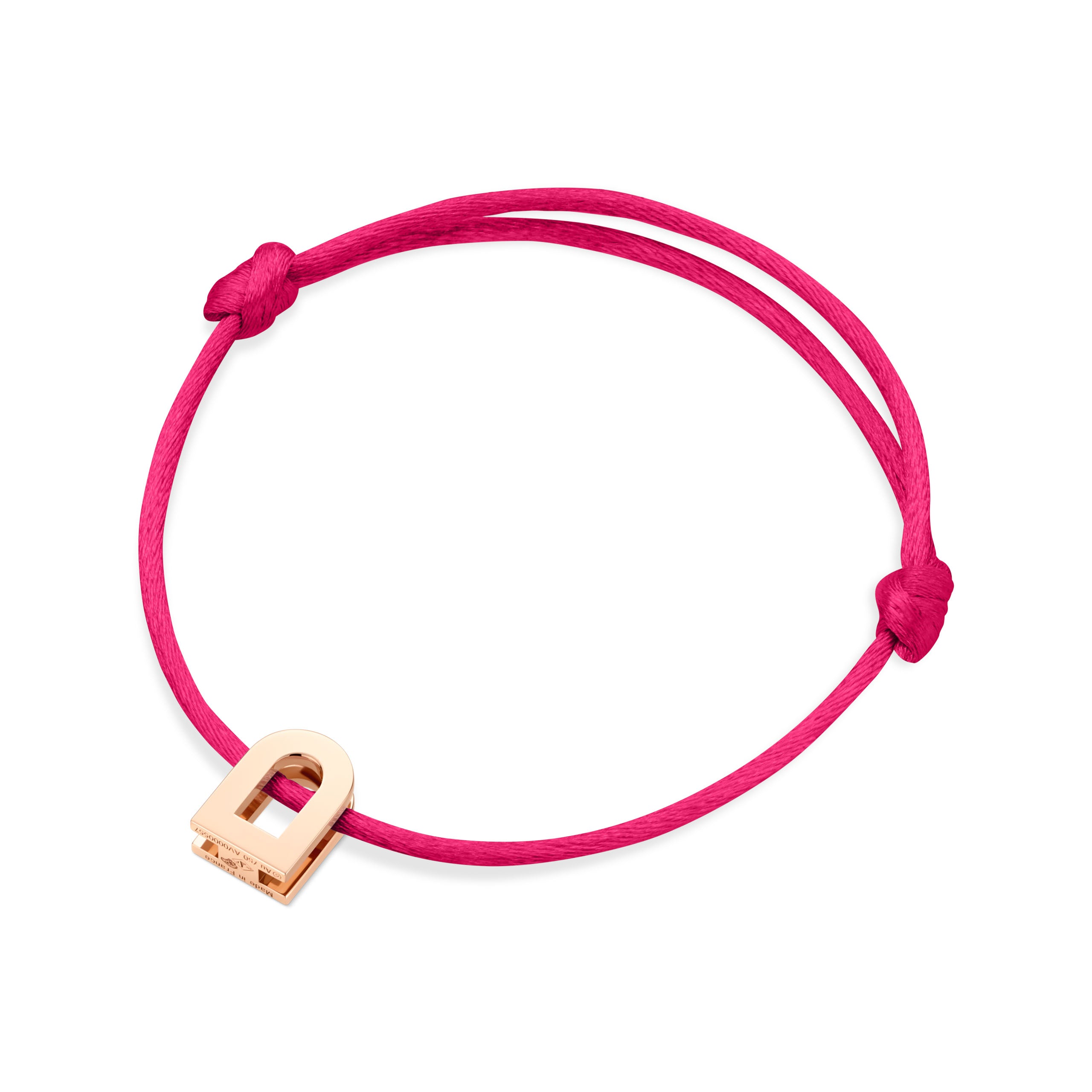 L'Arc Voyage Charm PM 18k Rose Gold on Silk Cord - DAVIDOR