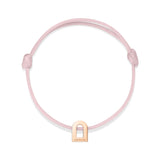 L'Arc Voyage Charm PM 18k Rose Gold on Silk Cord - DAVIDOR