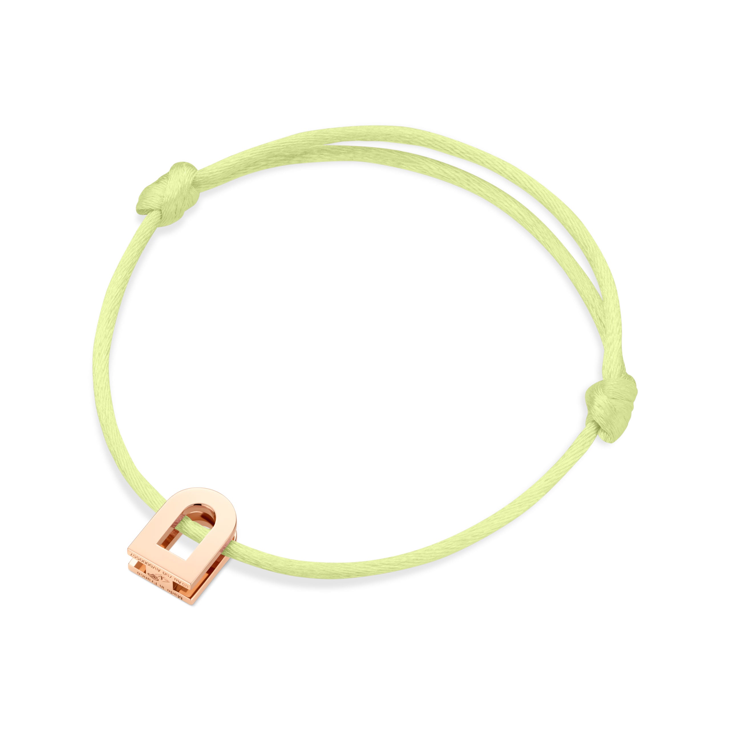 L'Arc Voyage Charm PM 18k Rose Gold on Silk Cord - DAVIDOR