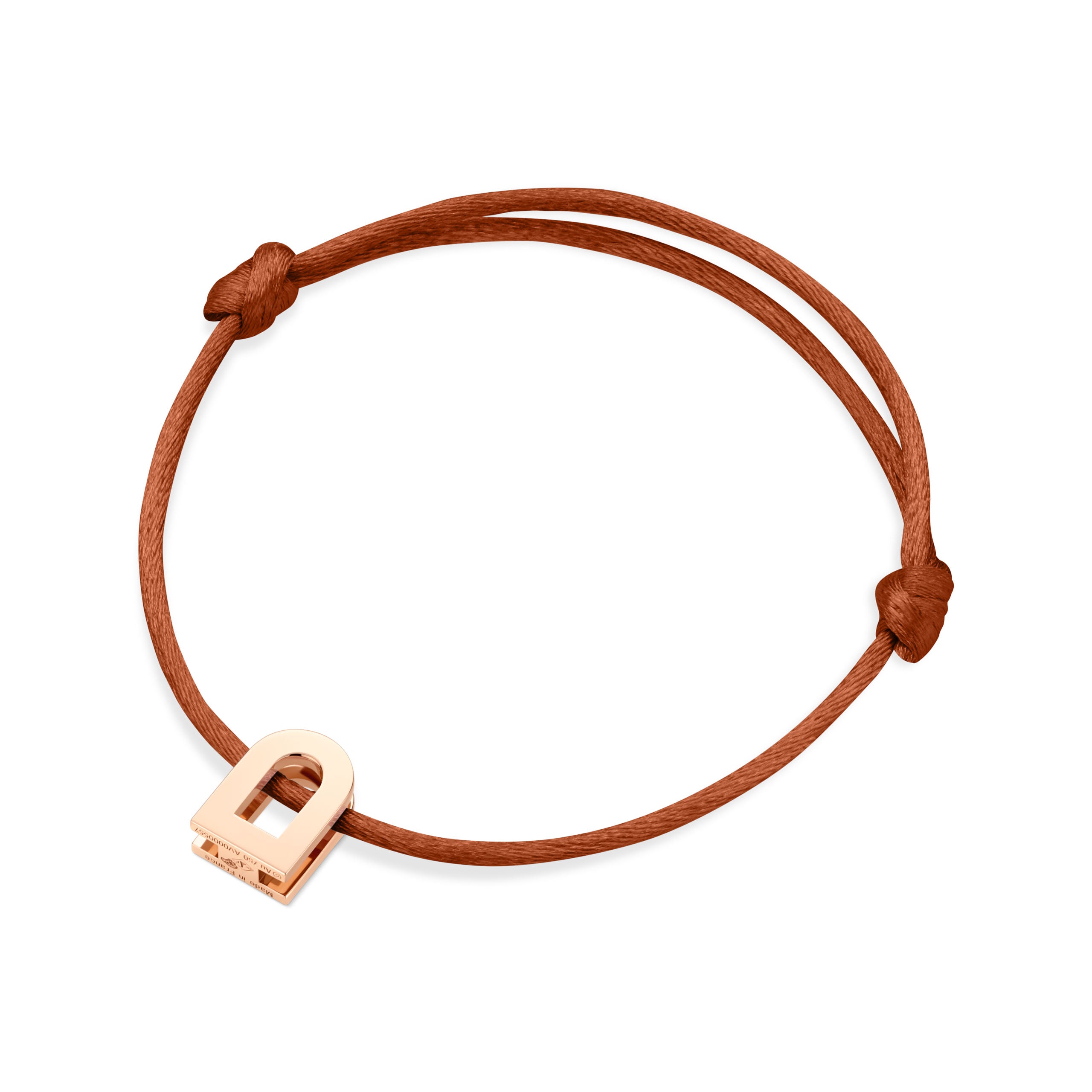 L'Arc Voyage Charm PM 18k Rose Gold on Silk Cord - DAVIDOR