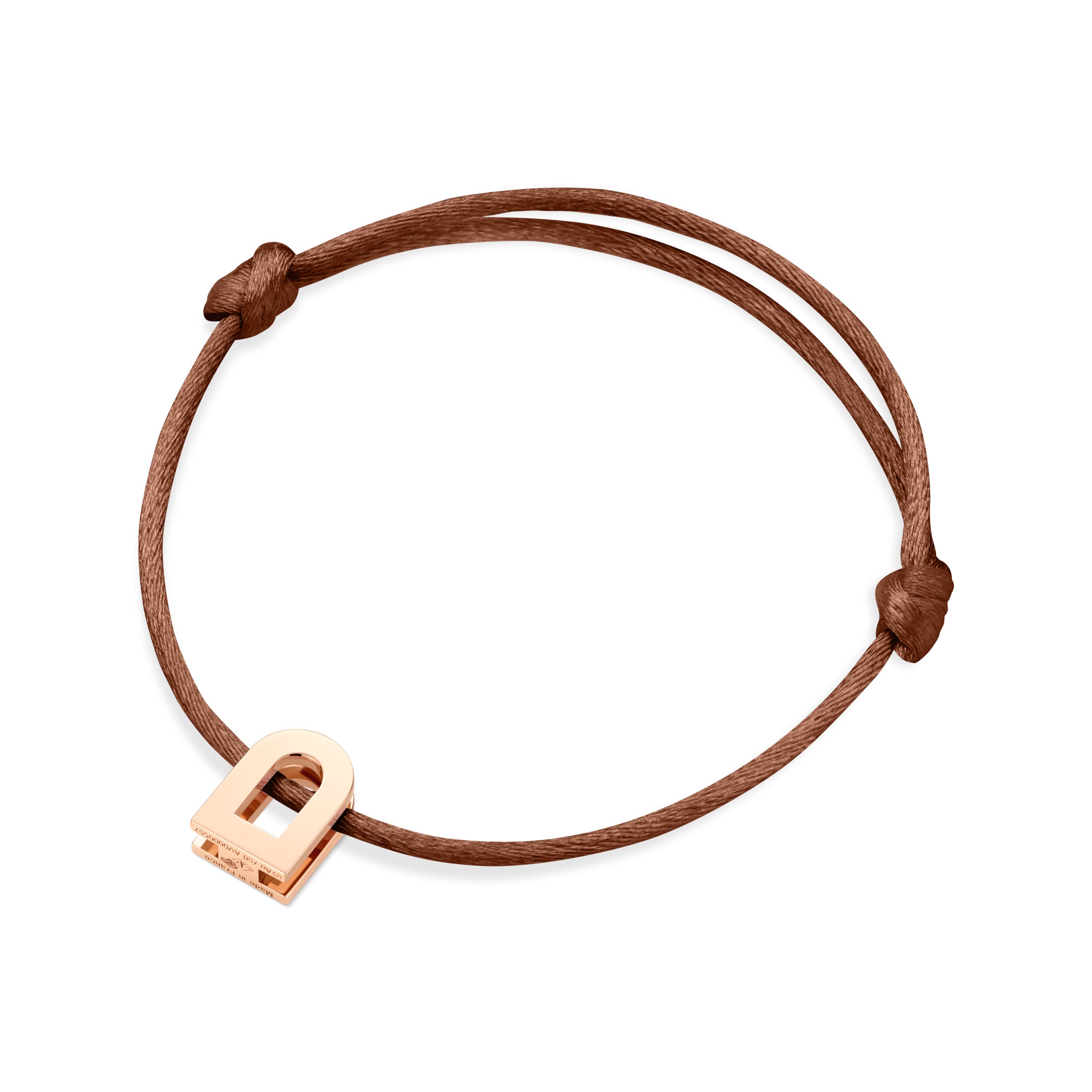 L'Arc Voyage Charm PM 18k Rose Gold on Silk Cord - DAVIDOR