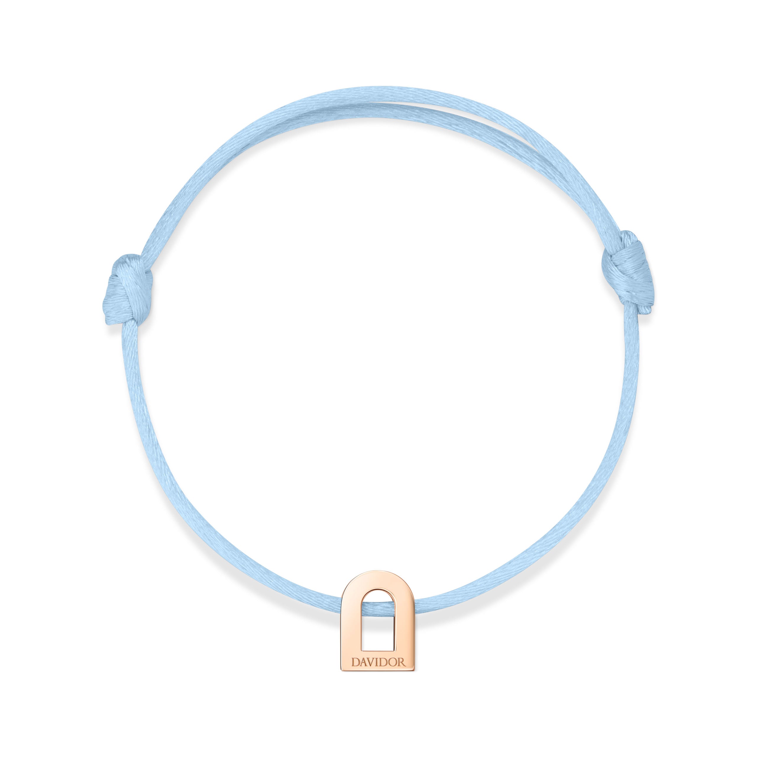 L'Arc Voyage Charm PM 18k Rose Gold on Silk Cord - DAVIDOR