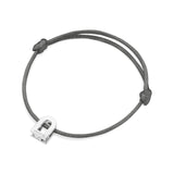 L'Arc Voyage Charm PM 18k White Gold Silk Cord Bracelet - DAVIDOR