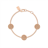 L'Arc de DAVIDOR Bracelet with 3 Mini Elements, 18k Rose Gold with Satin Finish - DAVIDOR