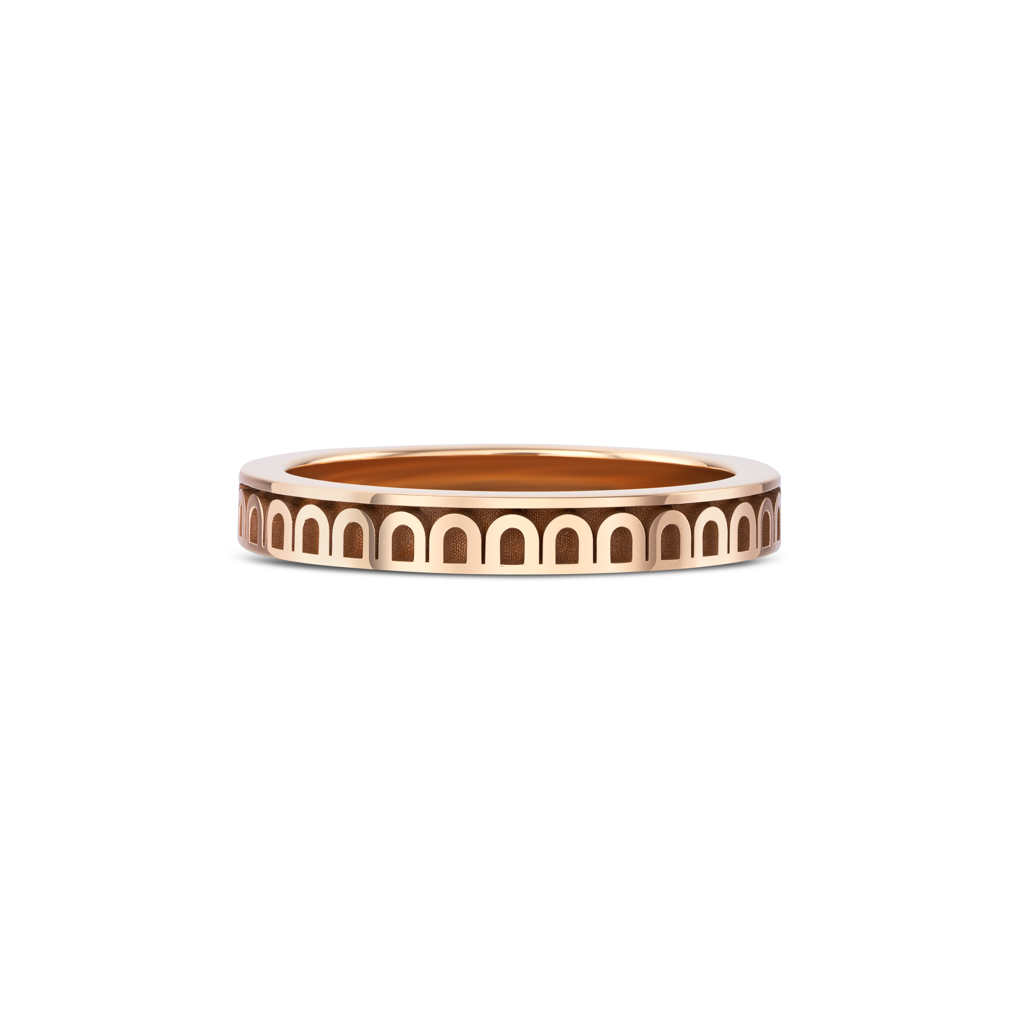 L'Arc de DAVIDOR Ring PM, 18k Rose Gold with Satin Finish - DAVIDOR