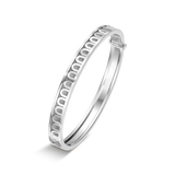 L'Arc de DAVIDOR Bangle PM, 18k White Gold with Satin Finish - DAVIDOR