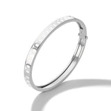 L'Arc de DAVIDOR Bangle PM, 18k White Gold with Lacquered Ceramic - DAVIDOR